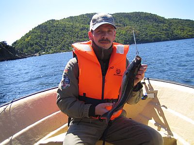 Der erste Fisch am Grønsfjord 2006